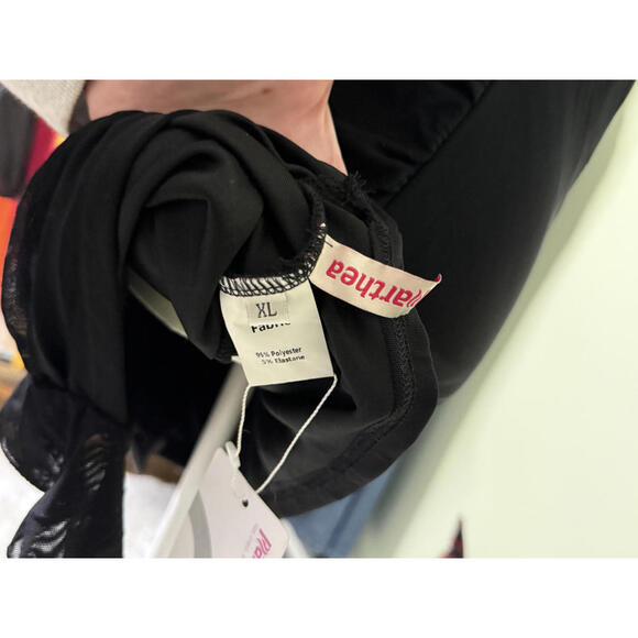 NWT! Marthea Black Mini Dress with Ruffle Detail and Strappy Back Size XL - Picture 6 of 7